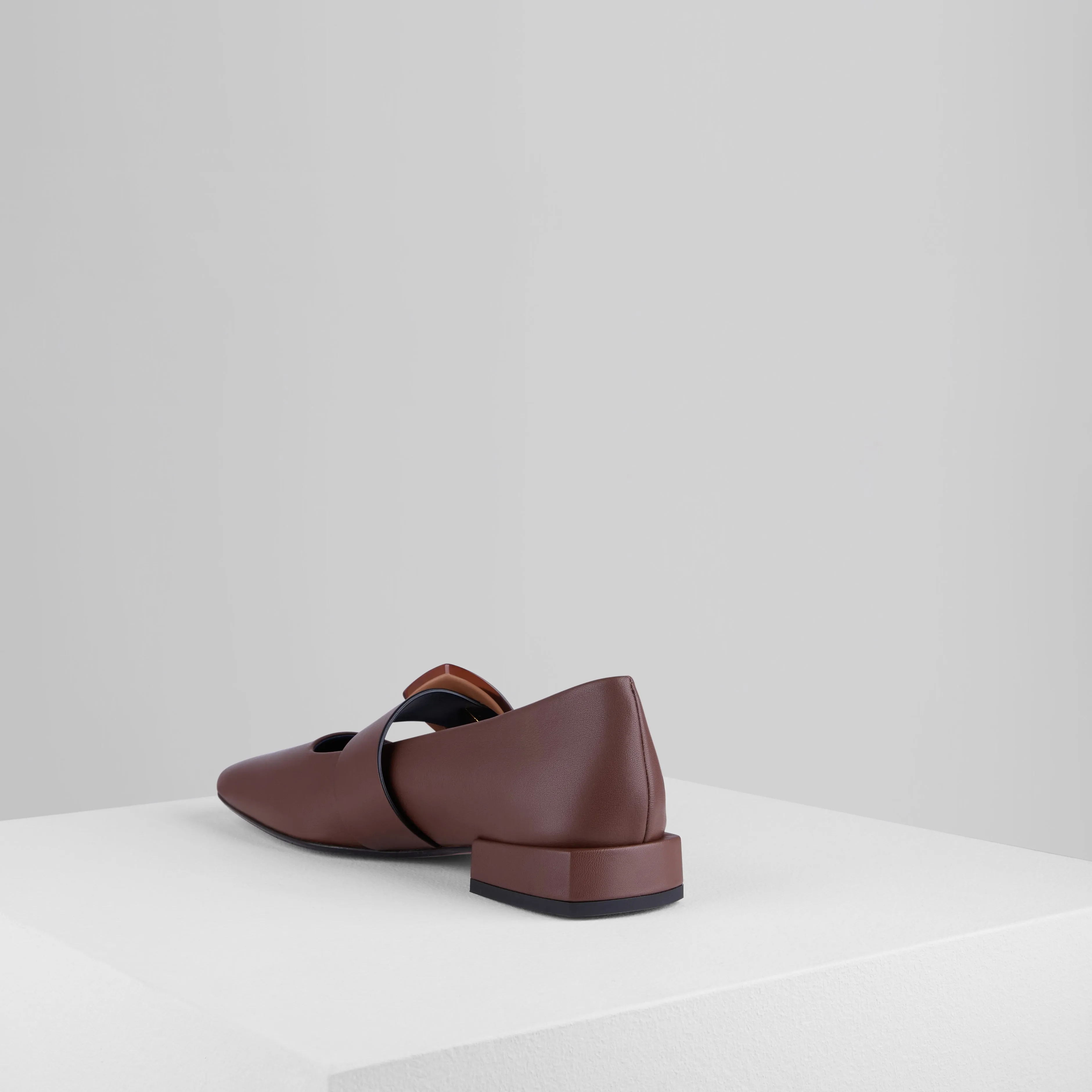 Rebecca Flat Mary Jane in Bruciato