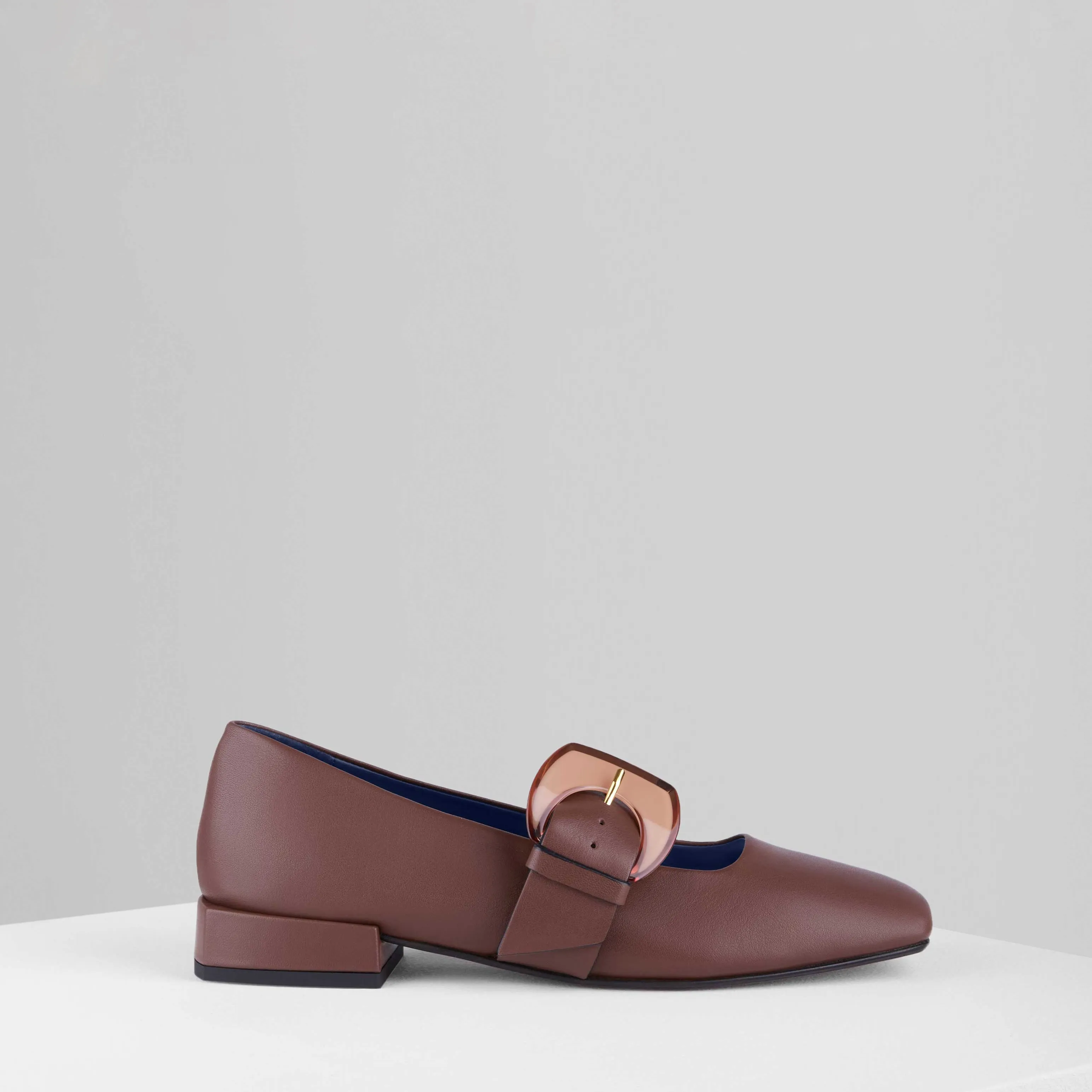 Rebecca Flat Mary Jane in Bruciato