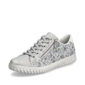 Rieker Trainer N0900-90 SILVER Print Sneakers