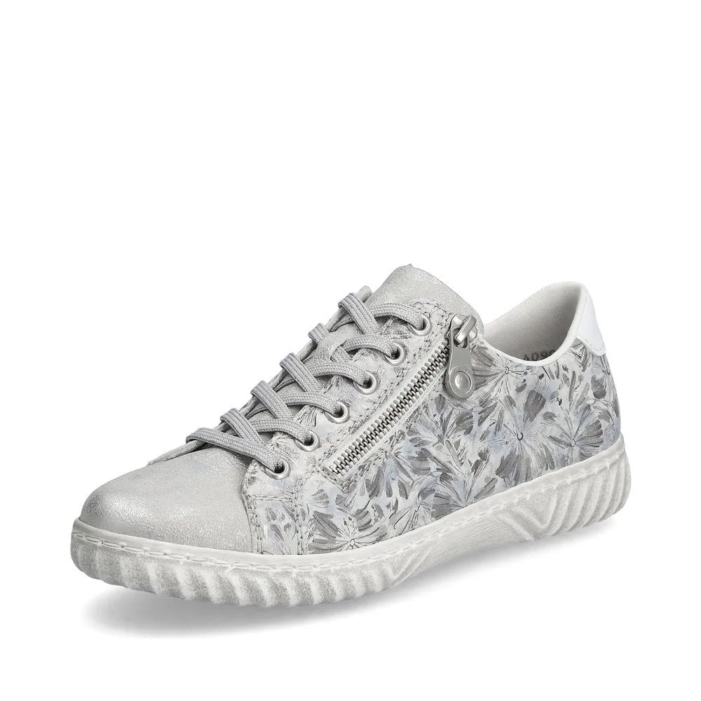 Rieker Trainer N0900-90 SILVER Print Sneakers