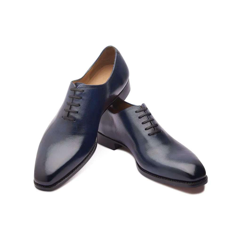 Romanoff, Whole-cut Oxford - Afterdark Blue | Hand Welted | Patina Collection