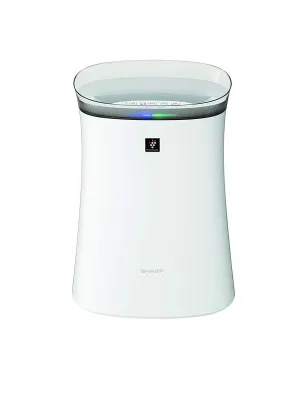 Sharp Air Purifier FP-F40E-W for Homes & Offices | Dual Purification - ACTIVE (Plasmacluster Technology) & PASSIVE FILTERS (True HEPA H14 Carbon Pre-Filter)
