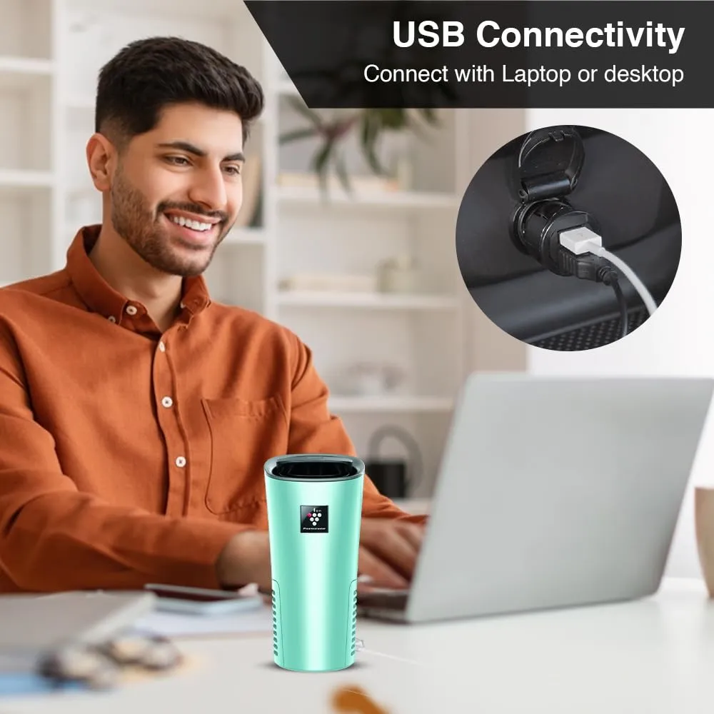 SHARP IG-NX2M-A Car Air Purifier with Plasmacluster (Removes Bacteria, Virus, Odor, Mold, VOCs) I JAPAN TECHNOLOGY I Pre Filter I Suitable for Hatchback, Sedan and SUVs | Cover: 25 Sq Ft