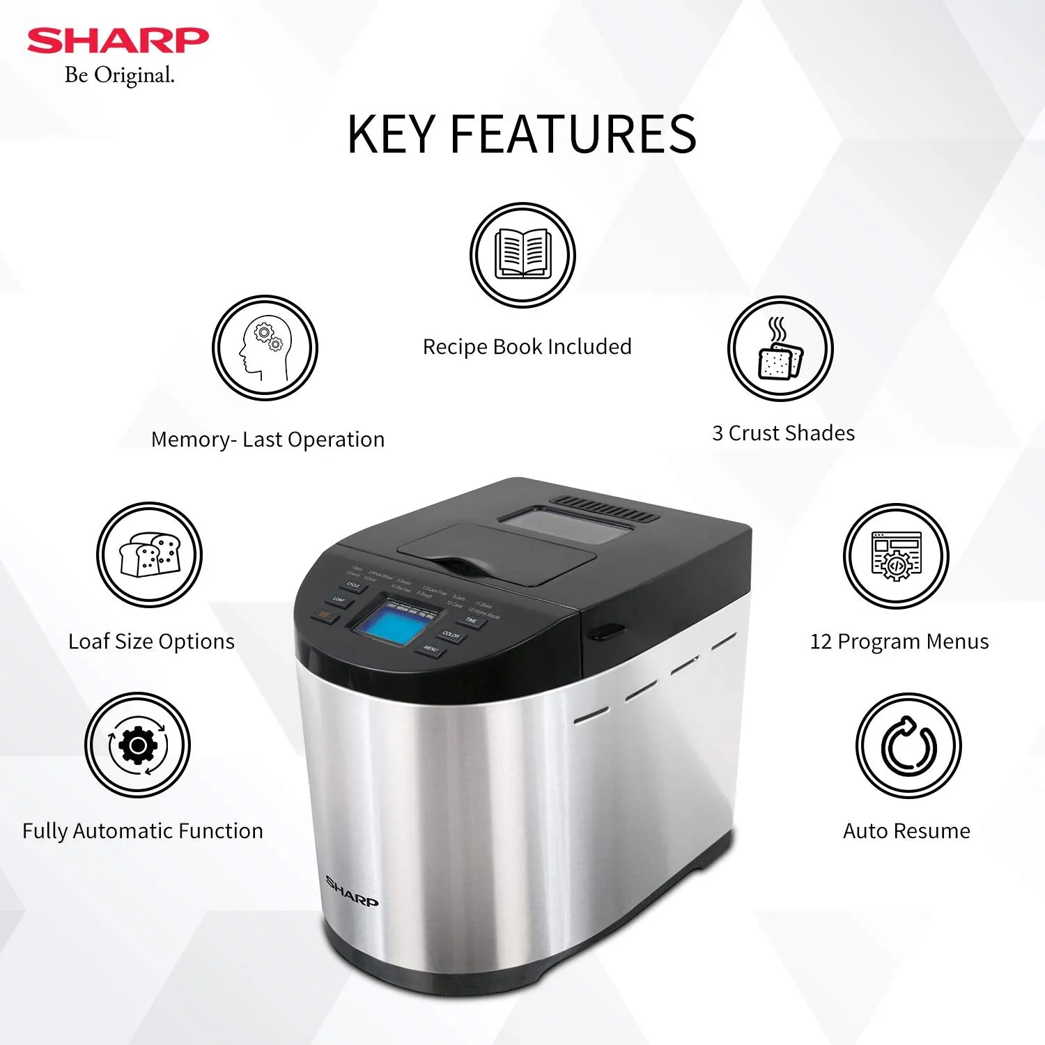 Sharp PE-105-CS Table-Top Bread Maker