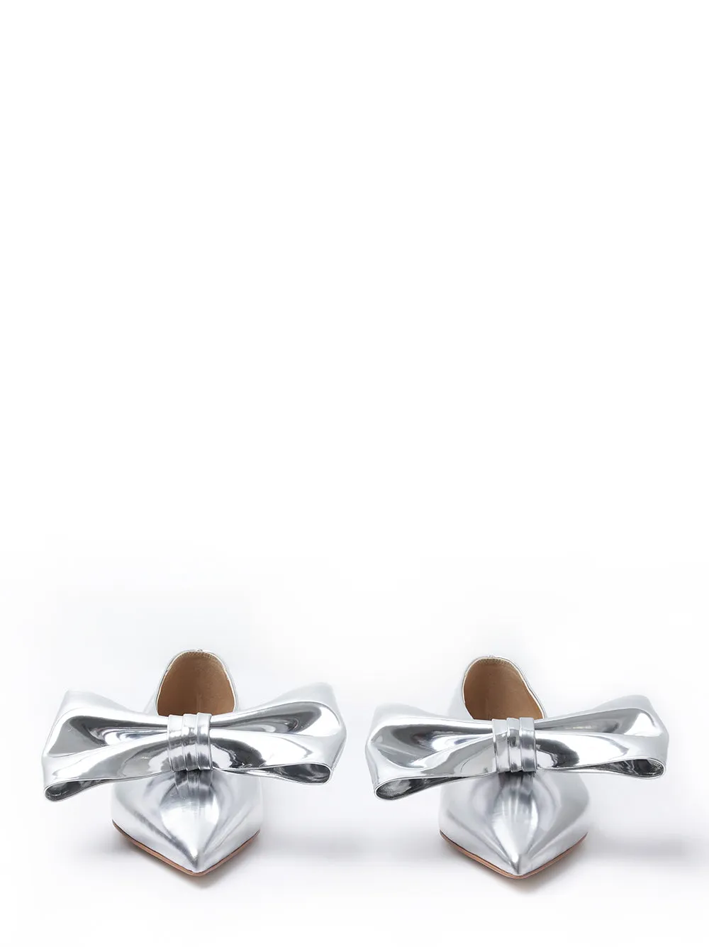 Shiny Silver Monroe Flat (Silver)