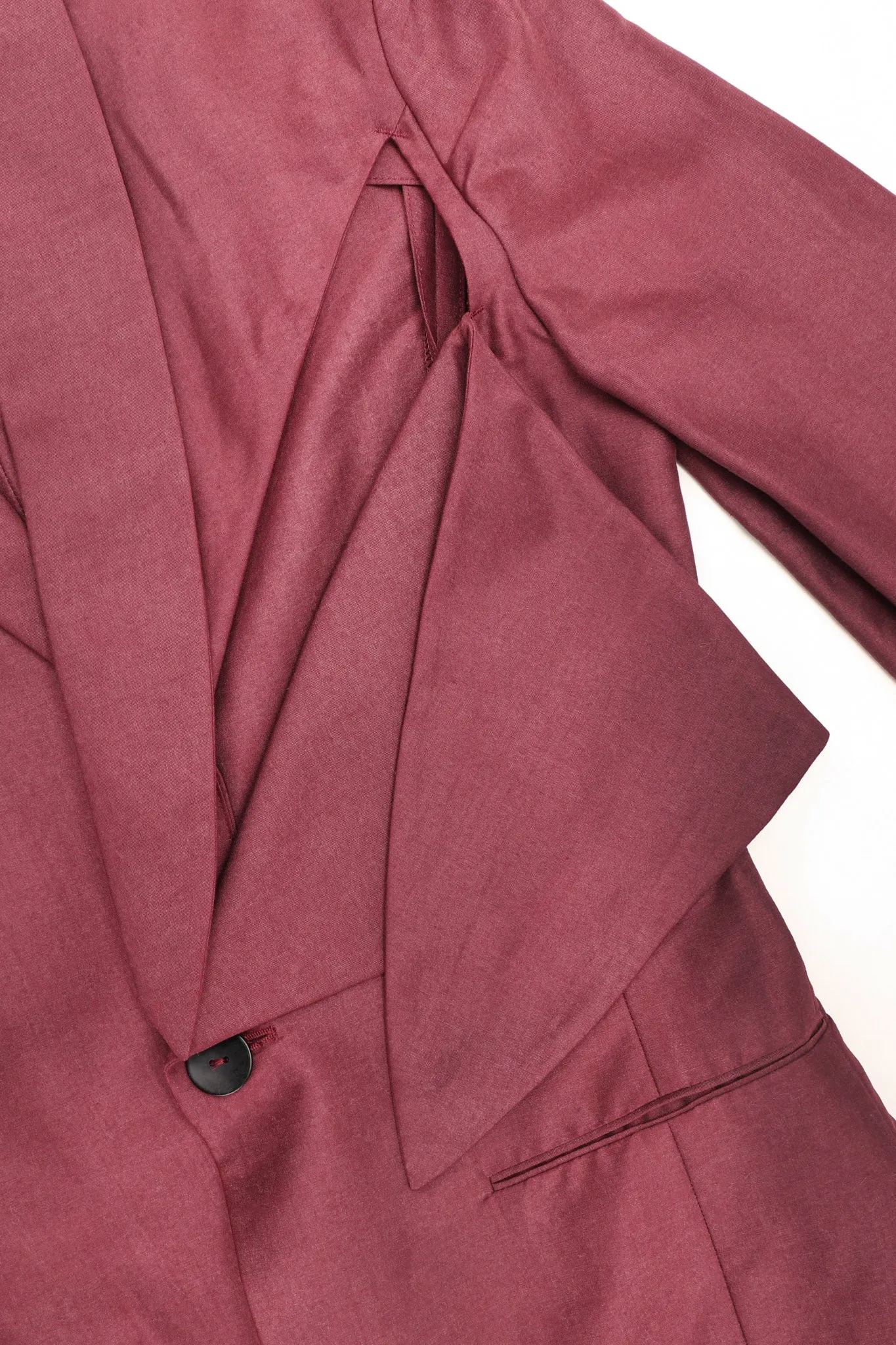 Slashed Cutout Tie Jacket