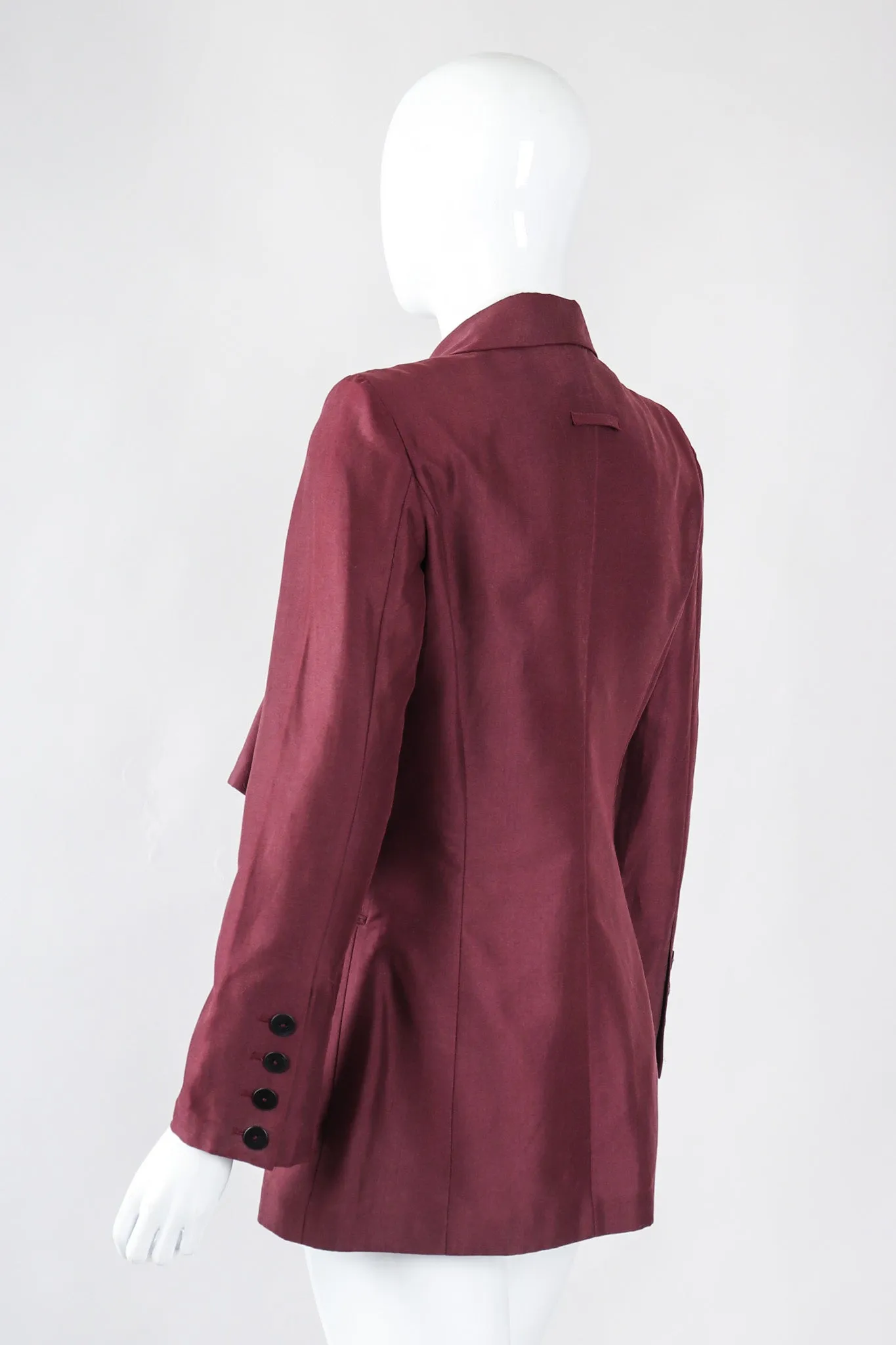 Slashed Cutout Tie Jacket