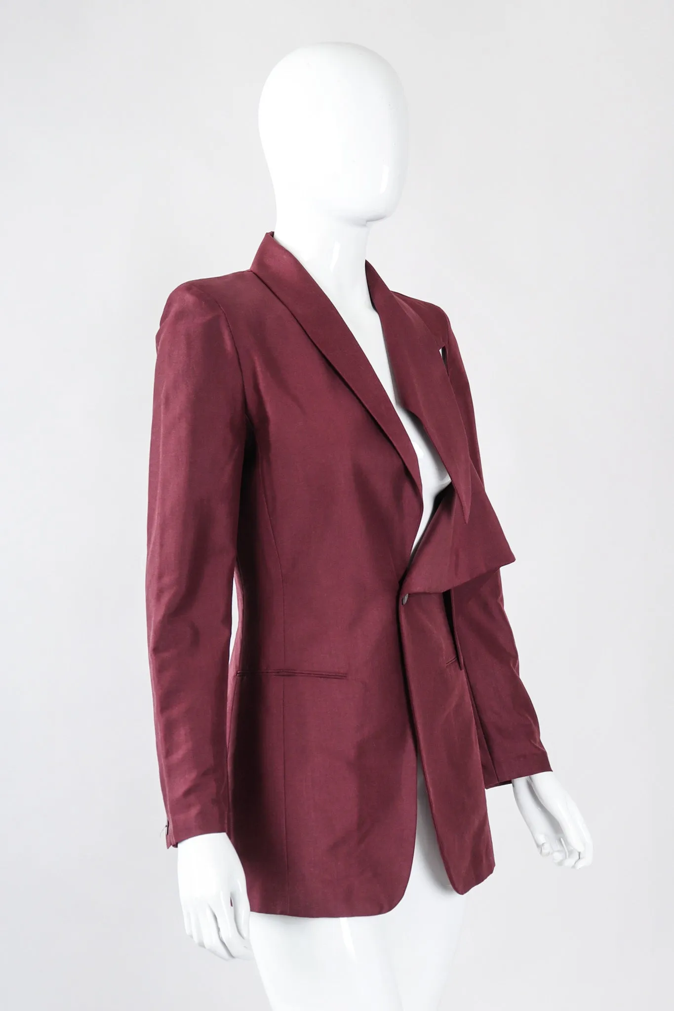 Slashed Cutout Tie Jacket