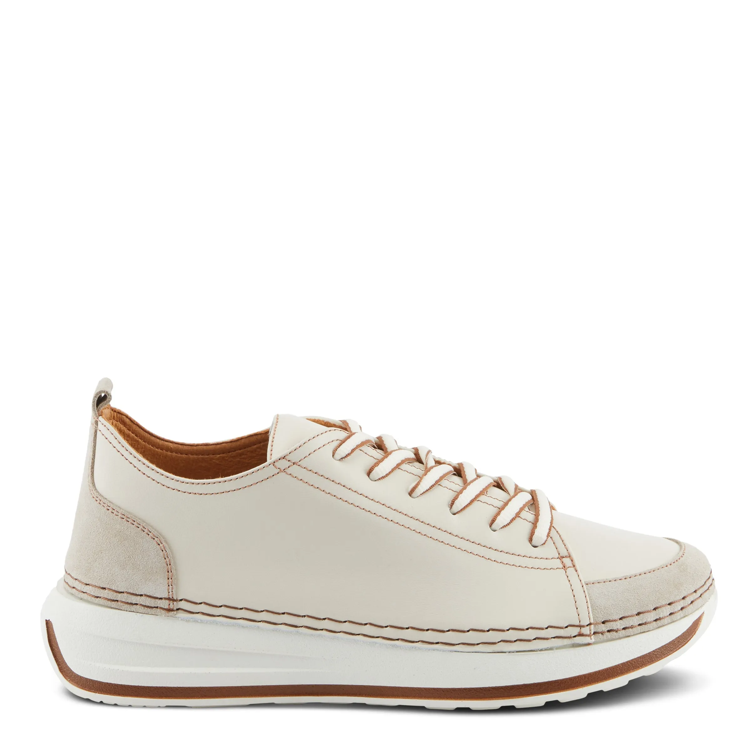 Spring Step Shoes Angolan Women's Elegant Sporty Leather Sneakers