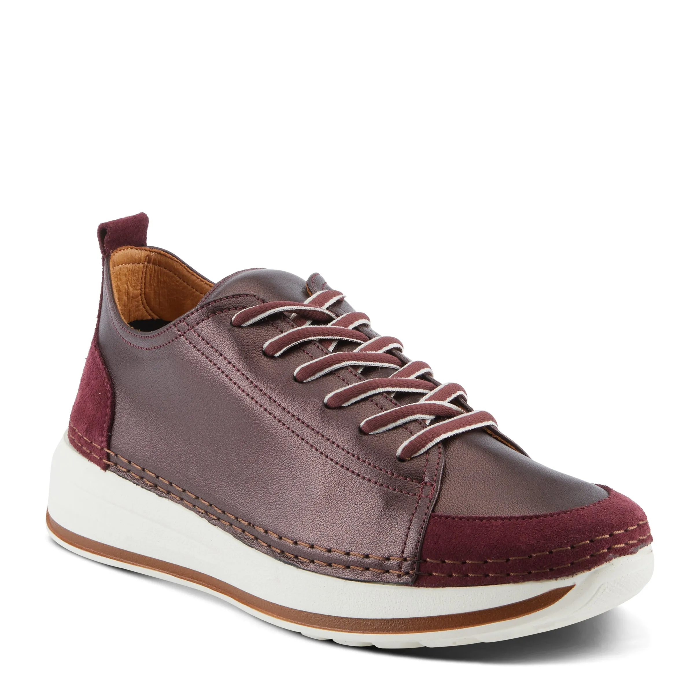 Spring Step Shoes Angolan Women's Elegant Sporty Leather Sneakers