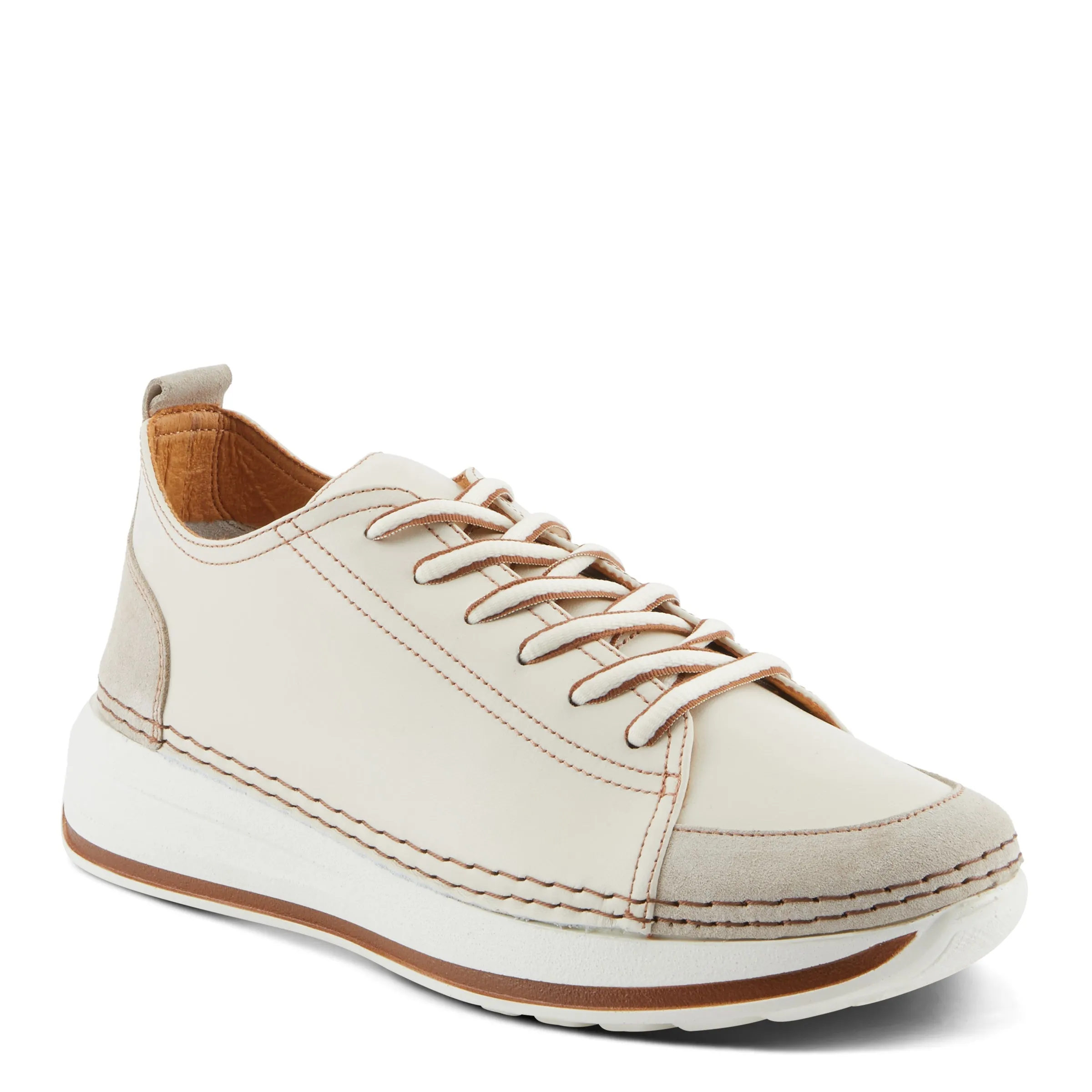 Spring Step Shoes Angolan Women's Elegant Sporty Leather Sneakers