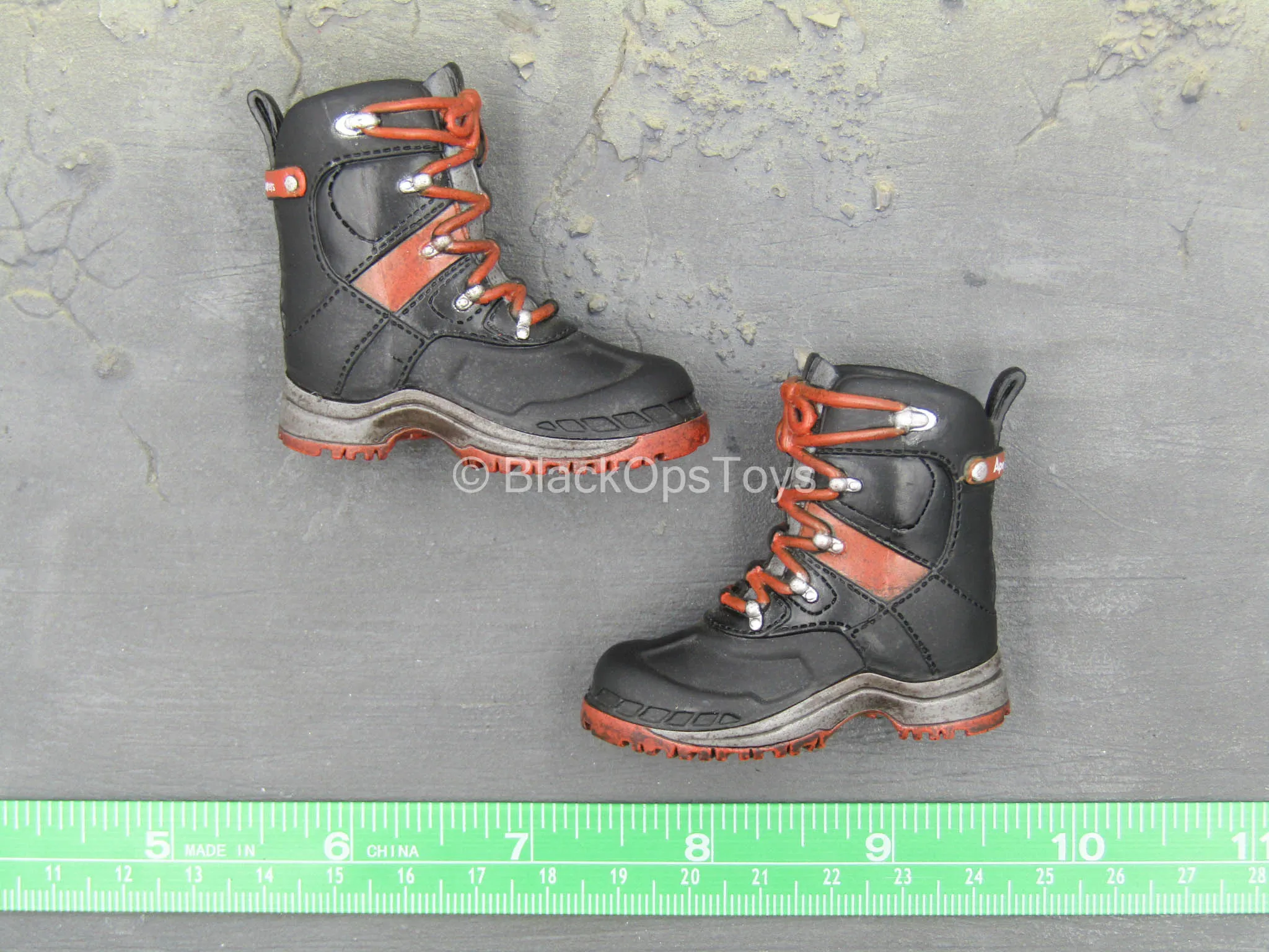 Tough Apexplorers - Adam - Black & Red Boots (Peg Type)