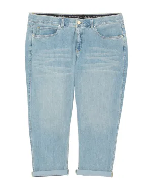 Tristen Denim Capri | Light Wash