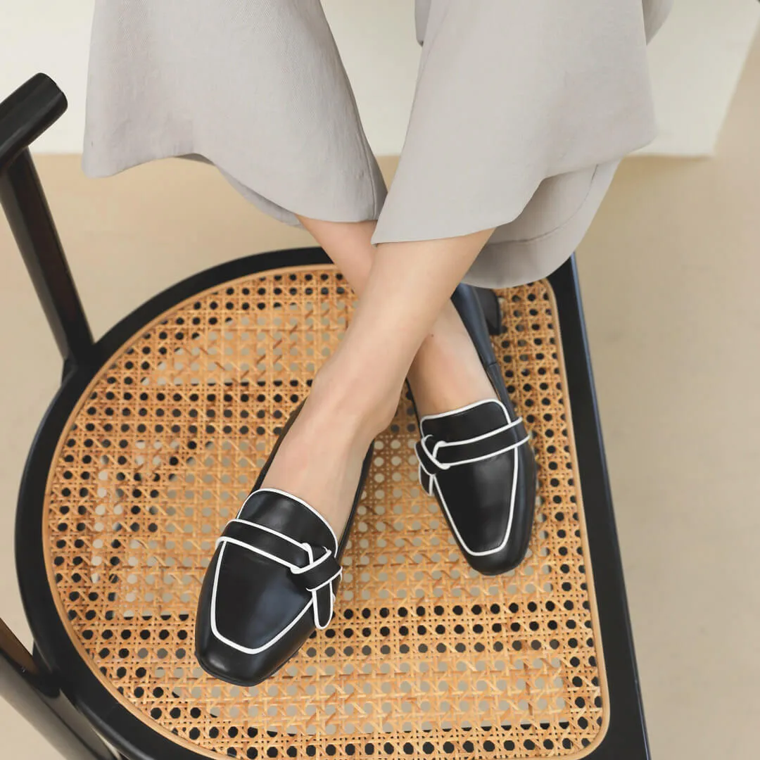 *UK size 2.5 - LIZZIE - black, 5cm heels