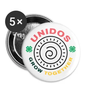 Unidos Grow Together Buttons large 2.2'' (5-pack)