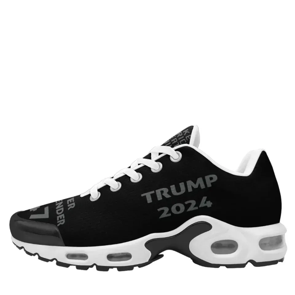 Unique Gift,Personalized Dark MAGA Sneakers, Custom Never Surrender Shoes, Support for Trump Shoes