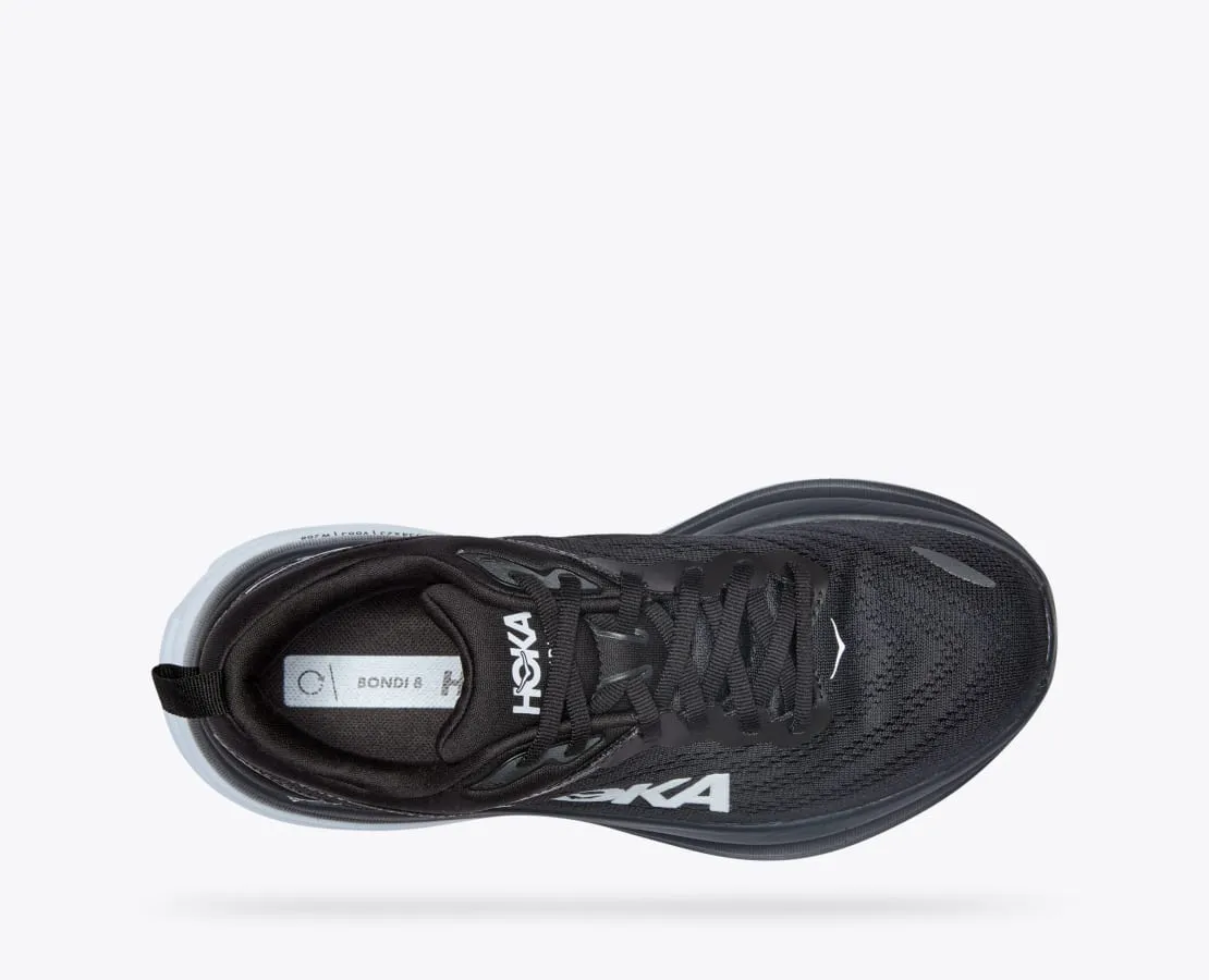 WOMEN'S BONDI 8 - WIDE D - BWHT BLACK/WHITE