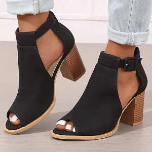 Women's Chunky Heel High-Heeled Sandals 13314912C