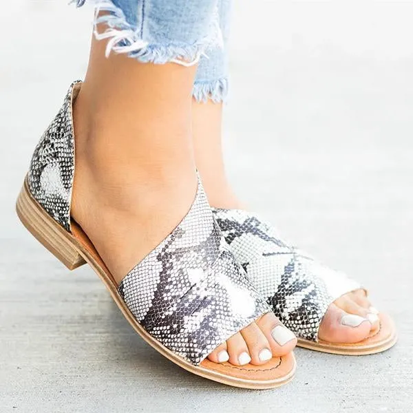 Women's Fashion Fish Mouth Chunky Heel Sandals 47242922C